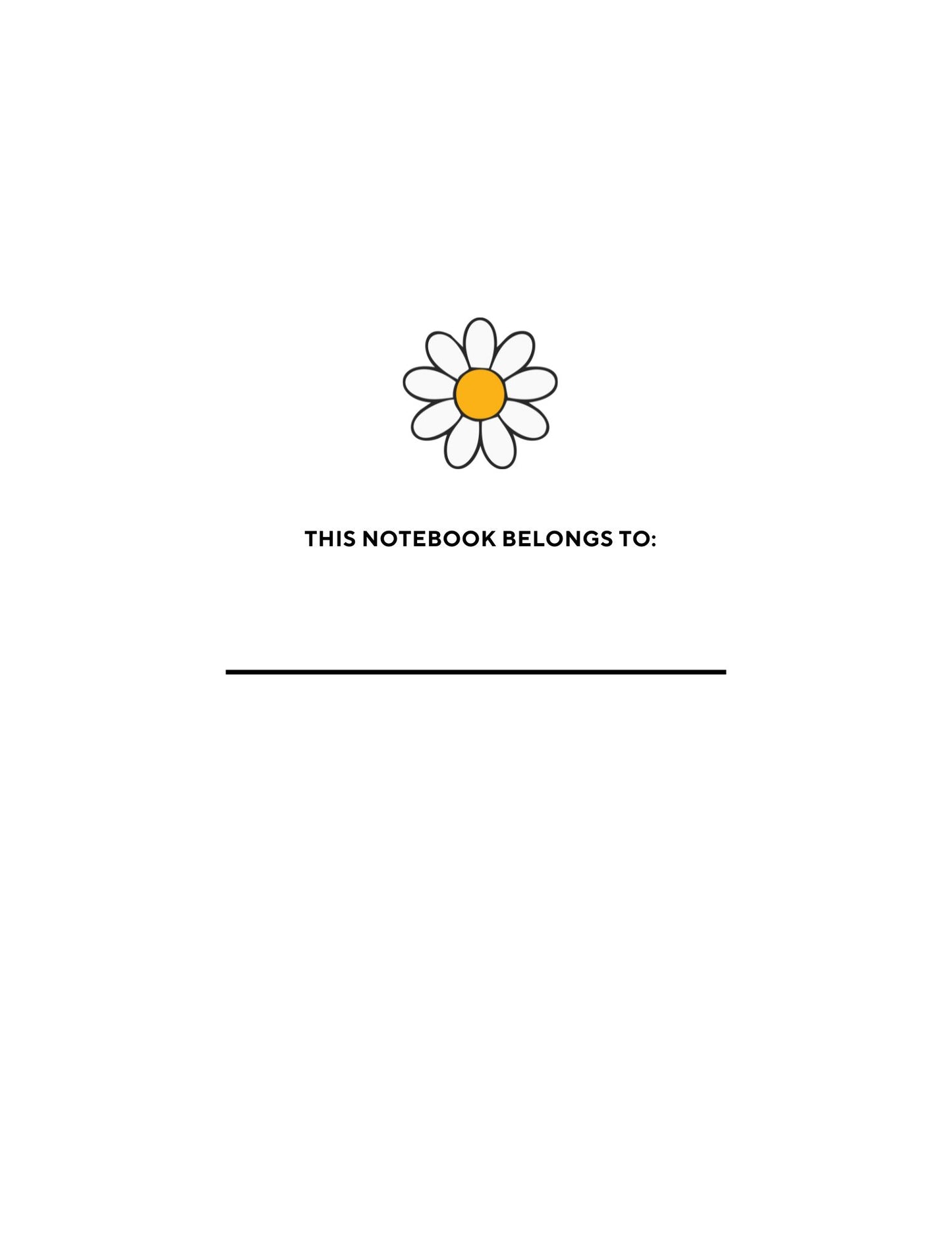Girl's Daisy Big Dreams Digital Notebook