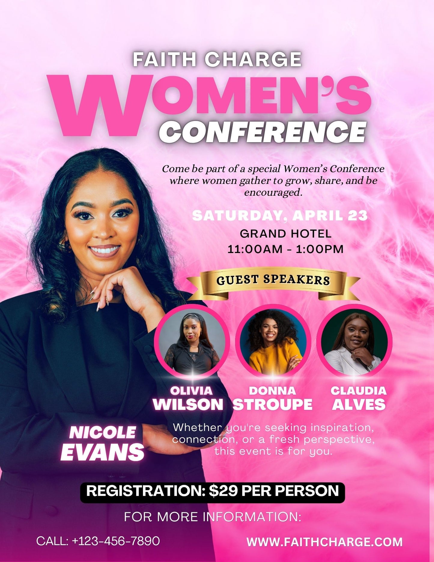 Women's Faith Charge Conference Flyer