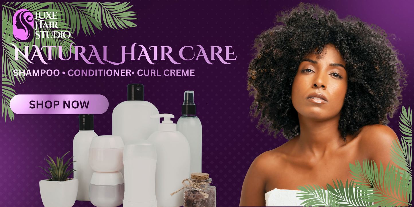 Natural Hair Care Website Banners