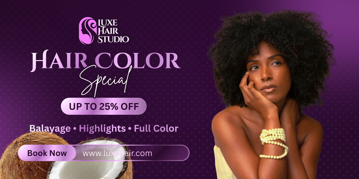 Natural Hair Care Website Banners