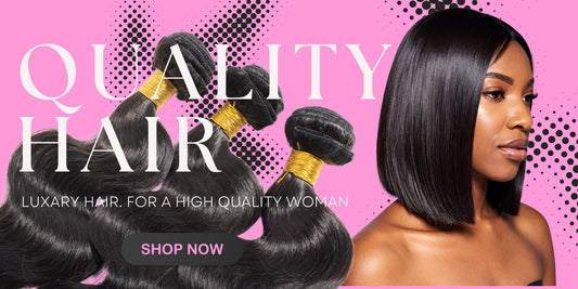 Pink Hair Extension Website Banners