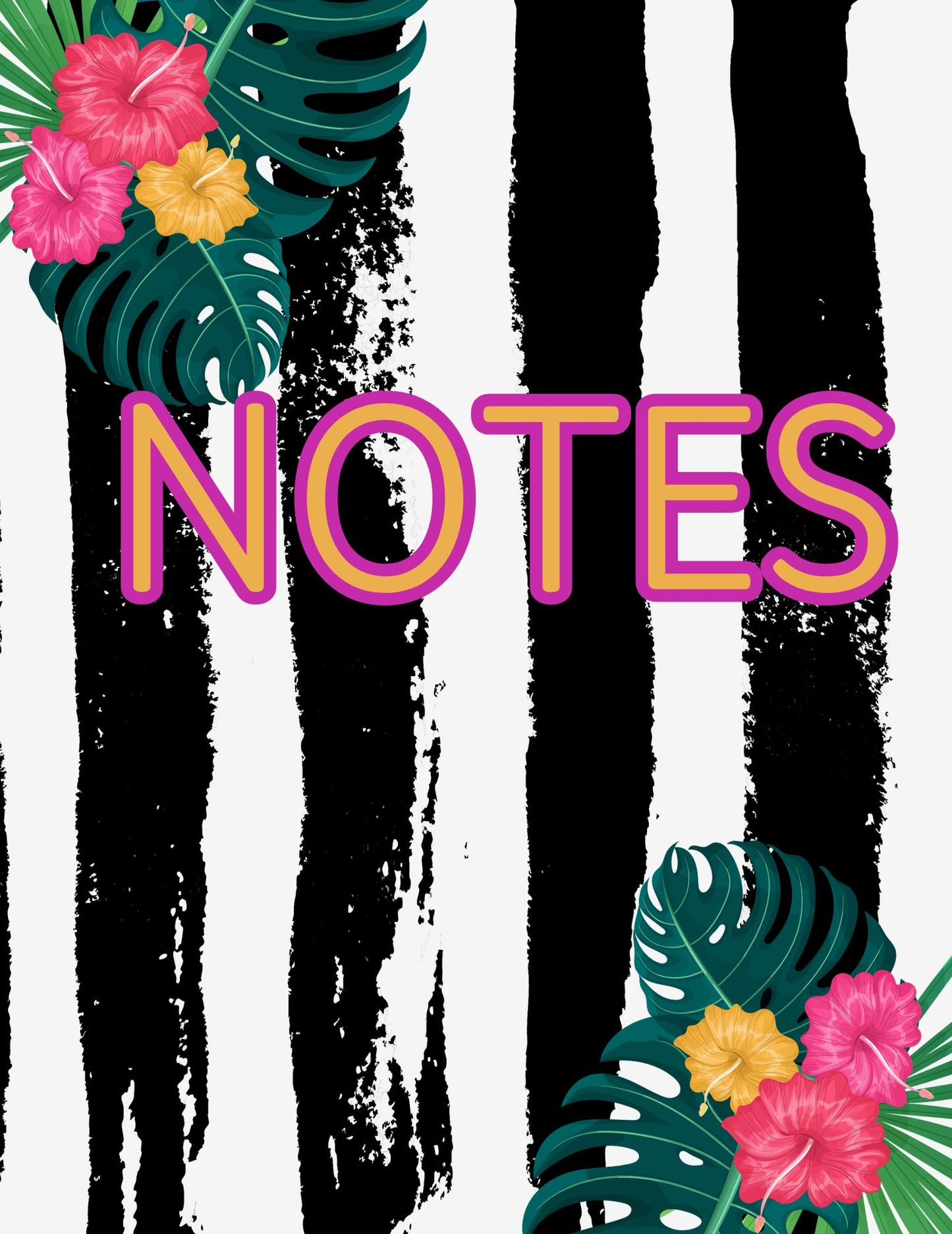 Flower Stripe Digital Notebook