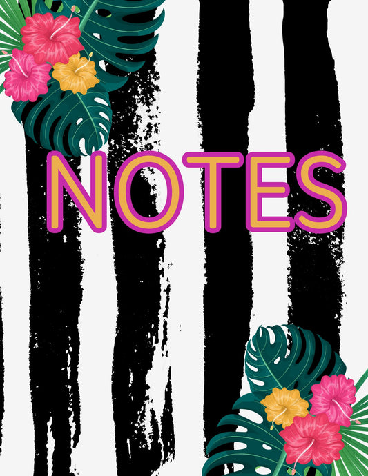 Flower Stripe Digital Notebook
