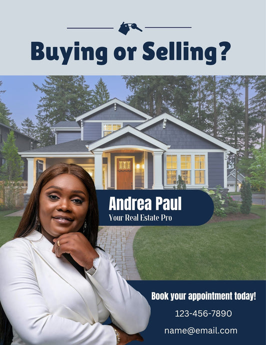 Buying of Selling Real Estate Agent Flyer