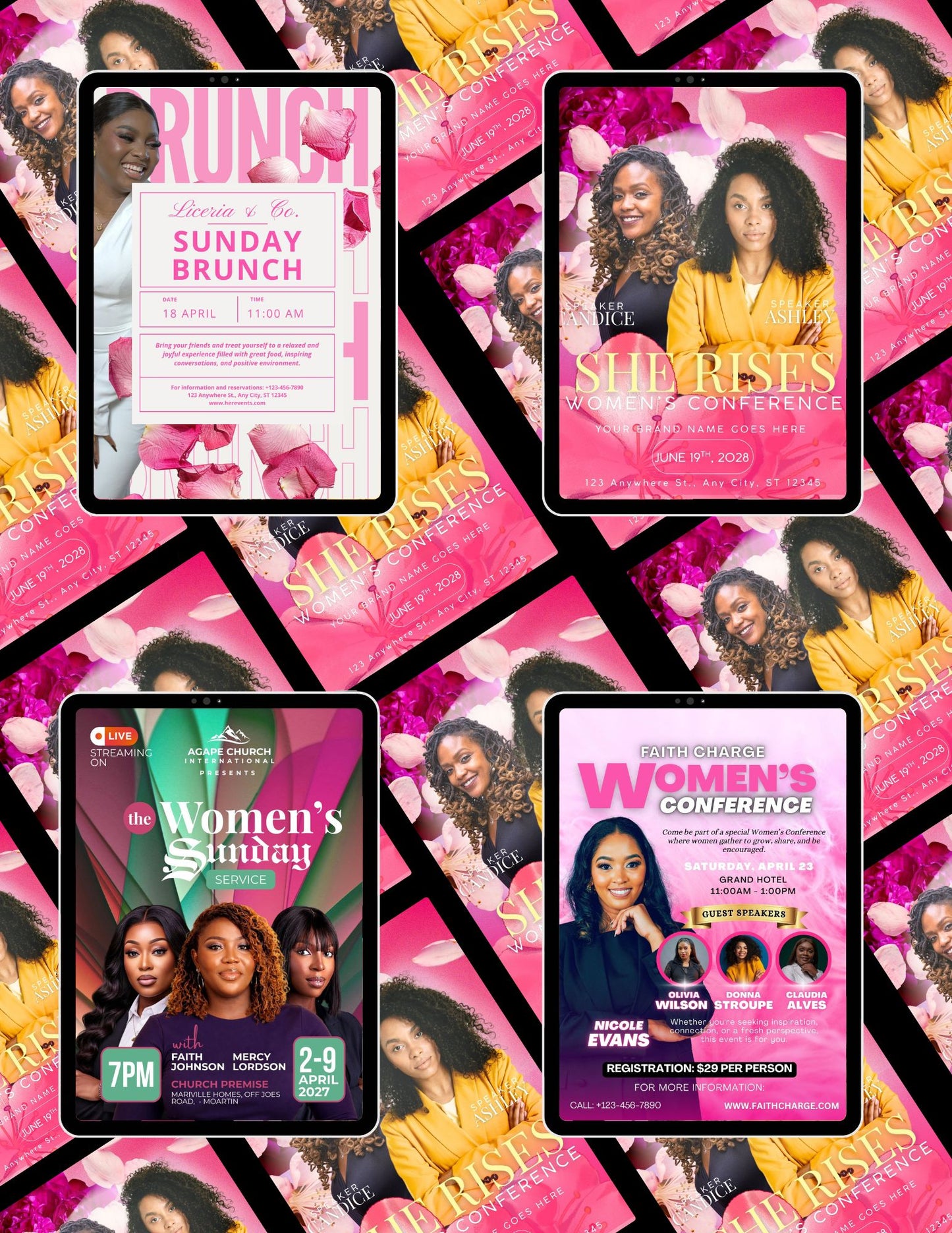 Women's Event Flyer Bundle