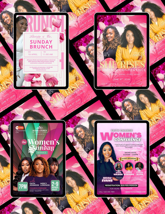 Women's Event Flyer Bundle